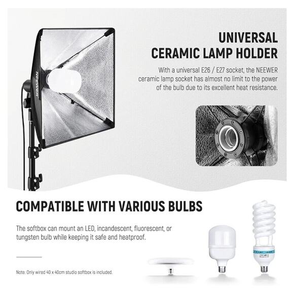 Softbox Studio Photography Video Light 16x16 Inch - Picture 3 of 7